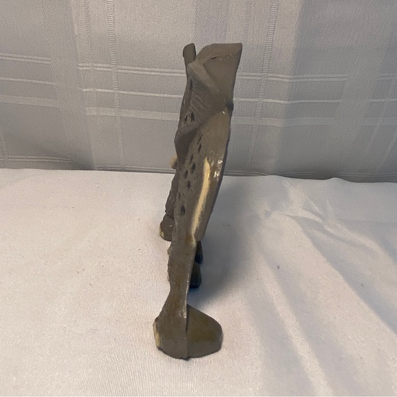 Vintage Earring Tree Jewelry Holder Organizer ELEPHANT Metal 3.5" .Marked Libby - Picture 5 of 11